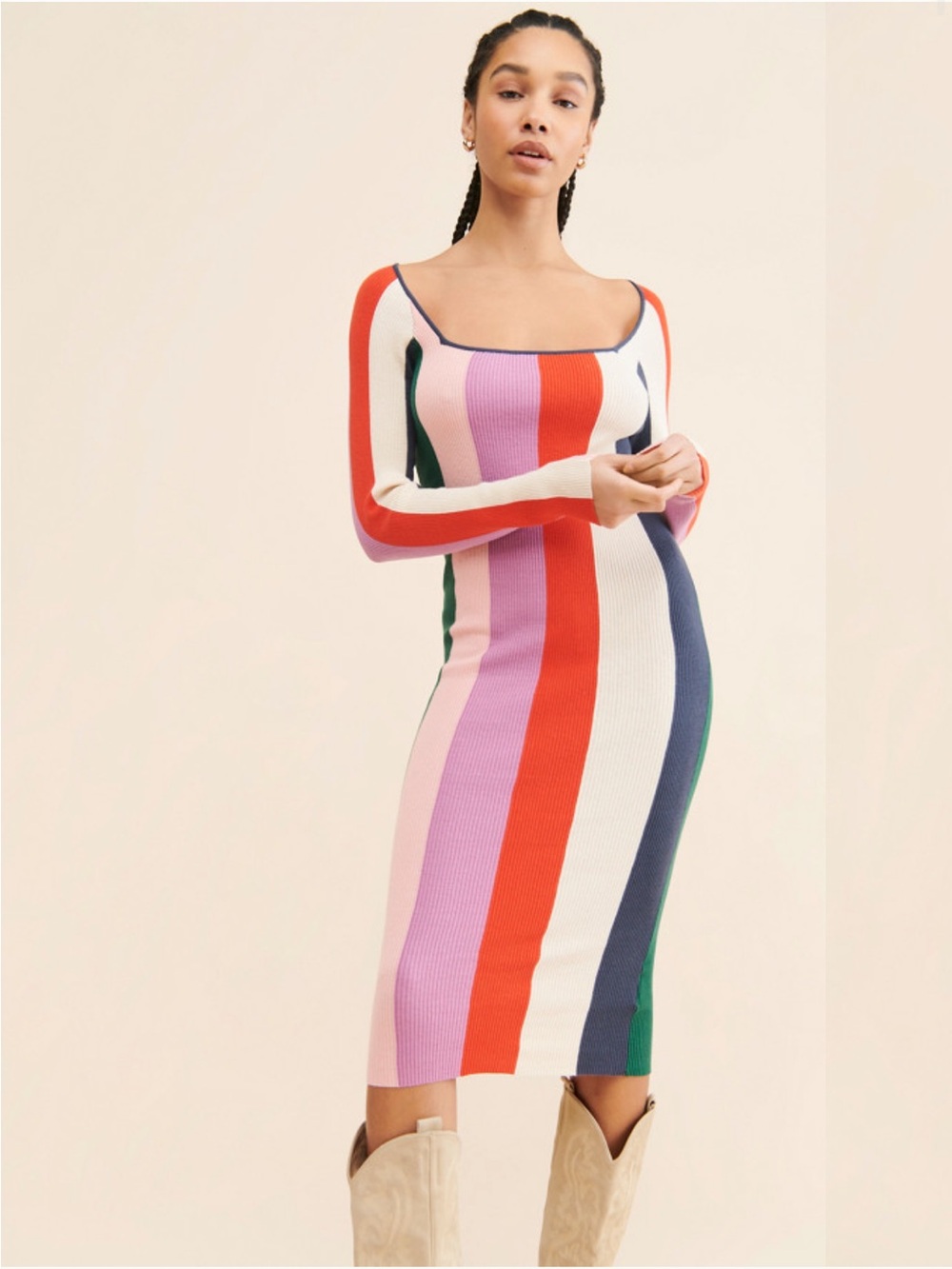 ROLLA’S Covergirl Cherry Dress sweater striped
